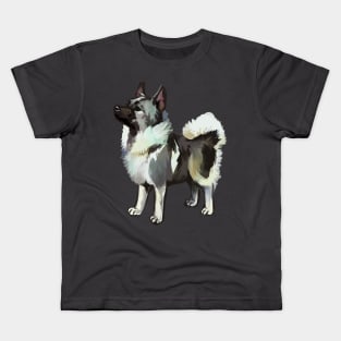 elk hound doggy Kids T-Shirt